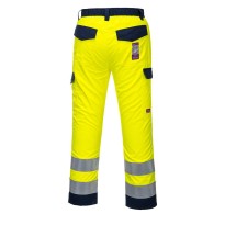 Pantalon de Travail Haute Visibilité Imperméable Ignifuge Multipoche Modaflame Portwest MV46