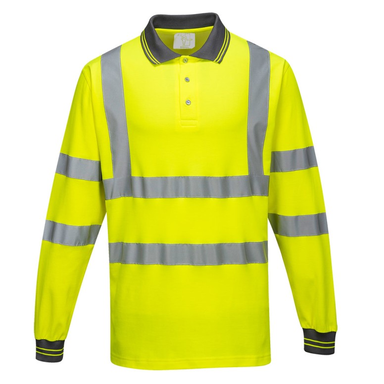 Polo de Travail Haute Visibilité Manches...