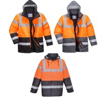 Veste de Travail Haute Visibilité Imperméable Multipoche...