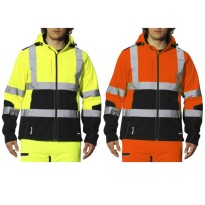 Veste de Travail Haute Visibilité Softshell Multipoches...
