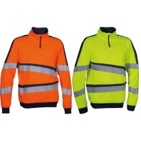 Sweat de Travail Haute Visibilité Demi-Zip Cofra Lixus V659-0