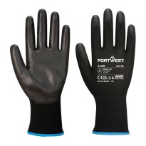 12 Paires - Gants de travail en polyester enduits de polyuréthane Portwest A195