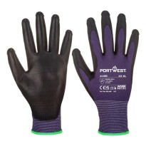 12 Paires - Gants de travail en polyester enduits de polyuréthane Portwest A195