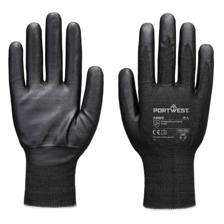 Gants de travail anti-coupure enduits de...