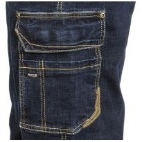 Tous dehors - Jeans de travail stretch élastiques multipoches Cofra Cabries V495-0-00 Taille 44 Couleur Bleu