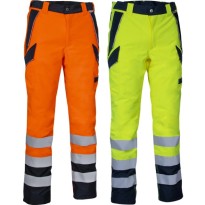 Pantalon de travail haute visibilité multipoches hiver...