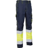 Pantalon de travail haute visibilité multipoches hiver Cofra Flarend V613-0-03