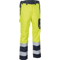 Pantalon de travail haute visibilité multipoches hiver Cofra Charring V611-0-03