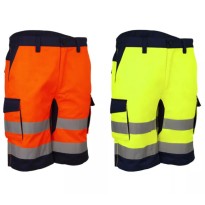 Bermuda de Travail Haute Visibilité Multipoches...