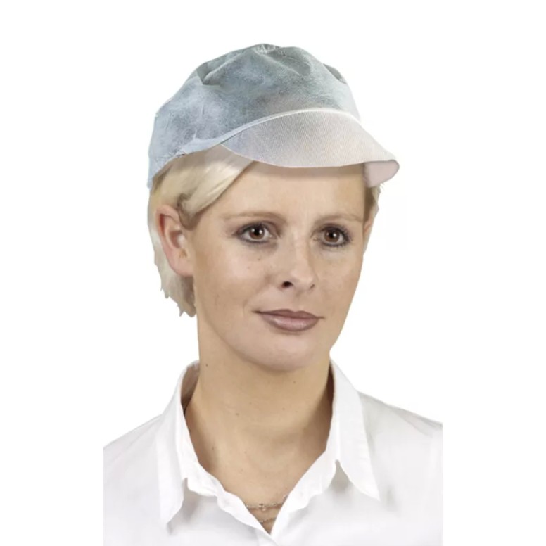 100 Pièces - Casquette de Travail Jetable...