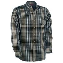 Tous dehors - Chemise de travail Cofra Casual 100 % Coton V029-0-00 Couleur Corde Noir Taille L