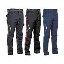 Tous dehors - Pantalon de travail extensible à poches multiples Cofra Montijo V482-0-04 Couleur Anthracite Noir Lime Taille 52