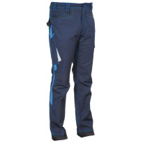 Tous dehors - Pantalon de travail extensible à poches multiples Cofra Montijo V482-0-04 Couleur Anthracite Noir Lime Taille 52