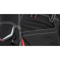 Tous dehors - Pantalon de travail extensible à poches multiples Cofra Montijo V482-0-04 Couleur Anthracite Noir Lime Taille 52