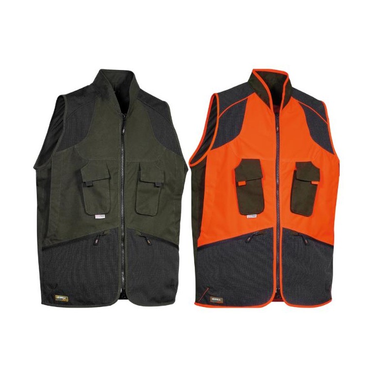 Gilet de travail multipoches imperméable Cofra...