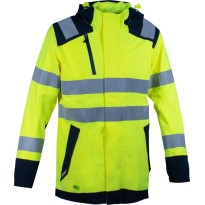 Veste de travail haute visibilité multipoches stretch imperméable Cofra Yatova V635-0