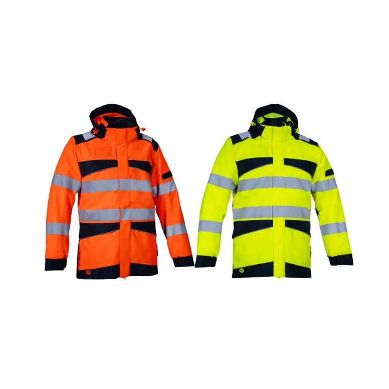 Parka de travail haute visibilité multipoches...