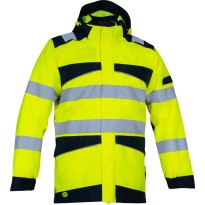 Parka de travail haute visibilité multipoches imperméable Cofra Kirkholm V639-0