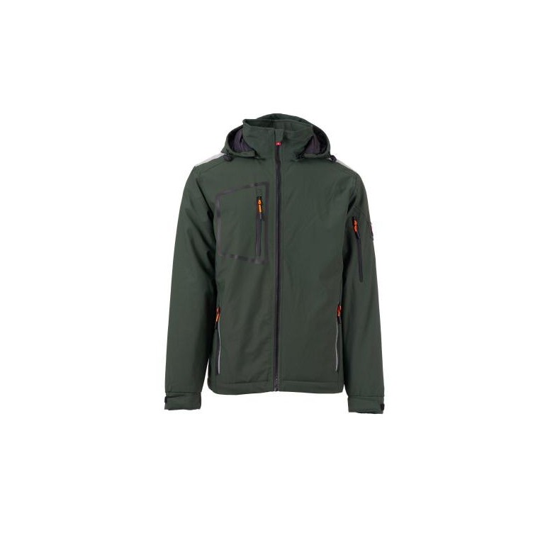 Veste de travail softshell multi-poches stretch...