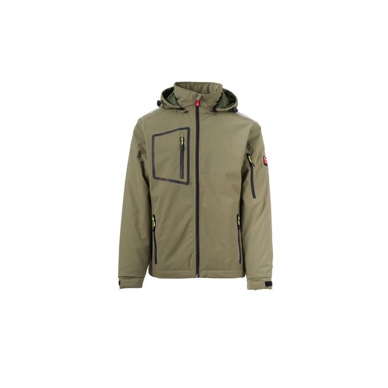 Veste de travail softshell multi-poches stretch...