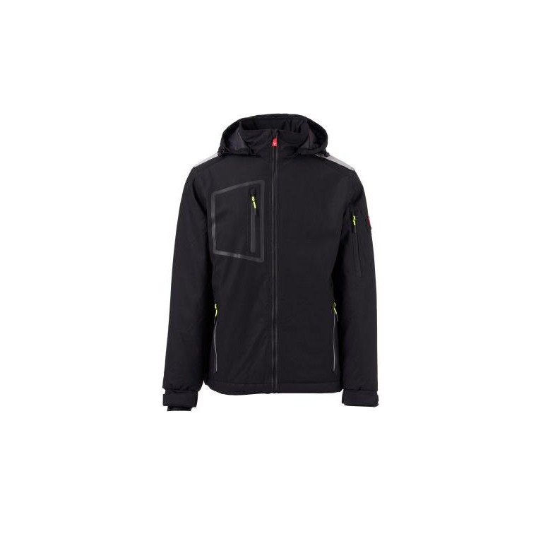 Veste de travail softshell multi-poches stretch...