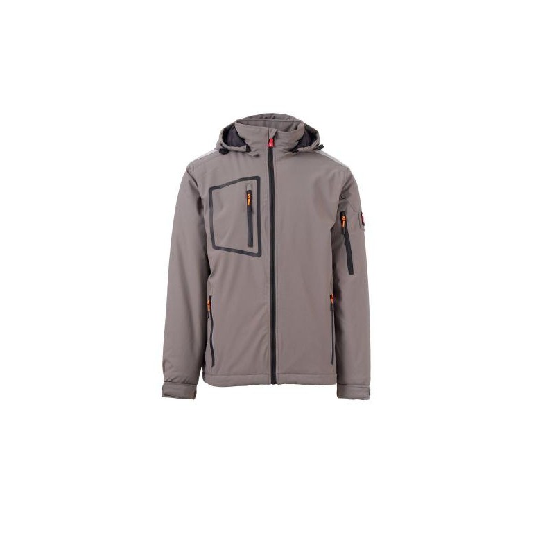Veste de travail softshell multi-poches stretch...