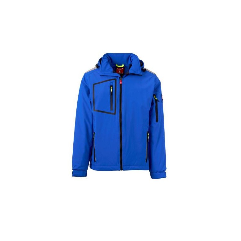 Veste de travail softshell multi-poches stretch...