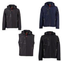 Veste de travail softshell multi-poches stretch Payper...