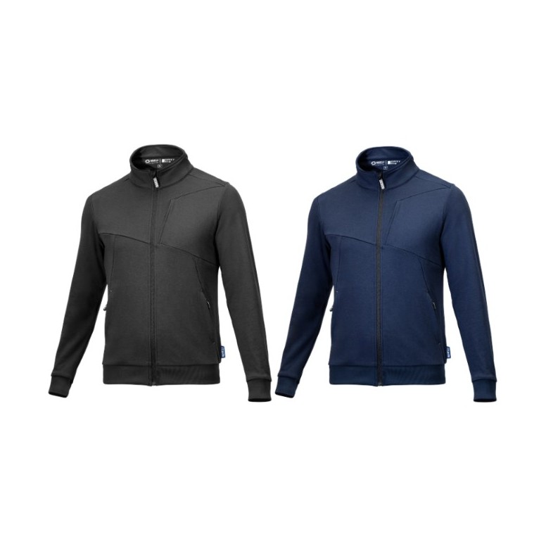 Sweat de Travail Full Zip Sparco Grit Plata...