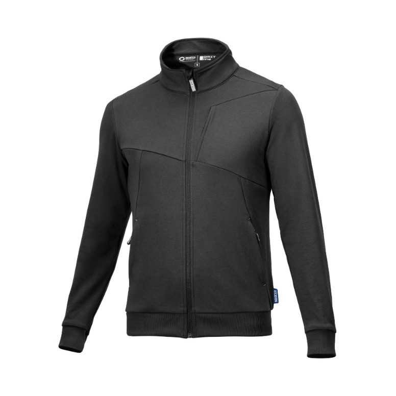 Sweat de Travail Full Zip Sparco Grit Plata...