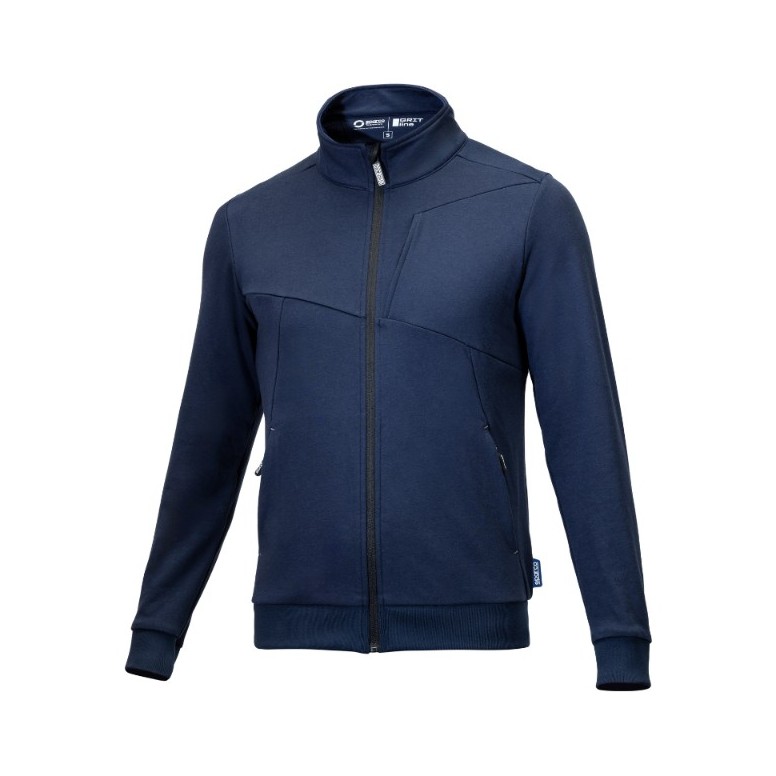 Sweat de Travail Full Zip Sparco Grit Plata...