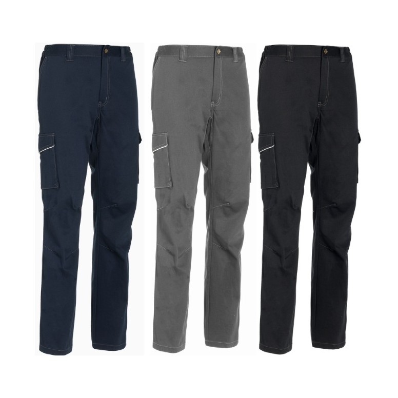 Pantalon de Travail Multipoches Stretch P&P...