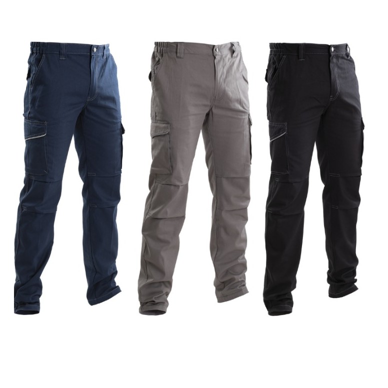 Pantalon de Travail 100% Coton Multipoches P&P...