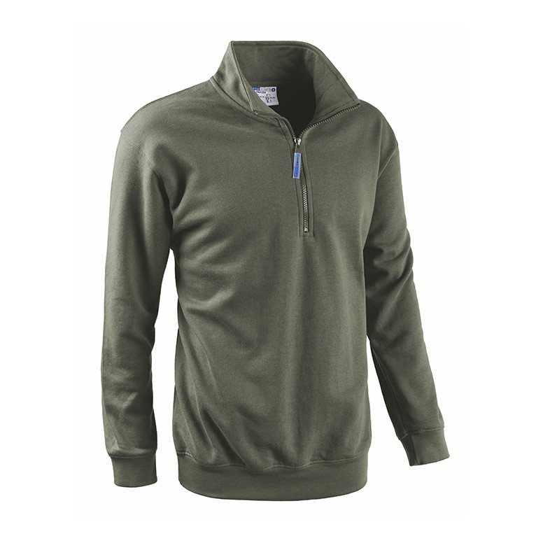 Tous dehors - Sweatshirt de Travail Demi-Zip...