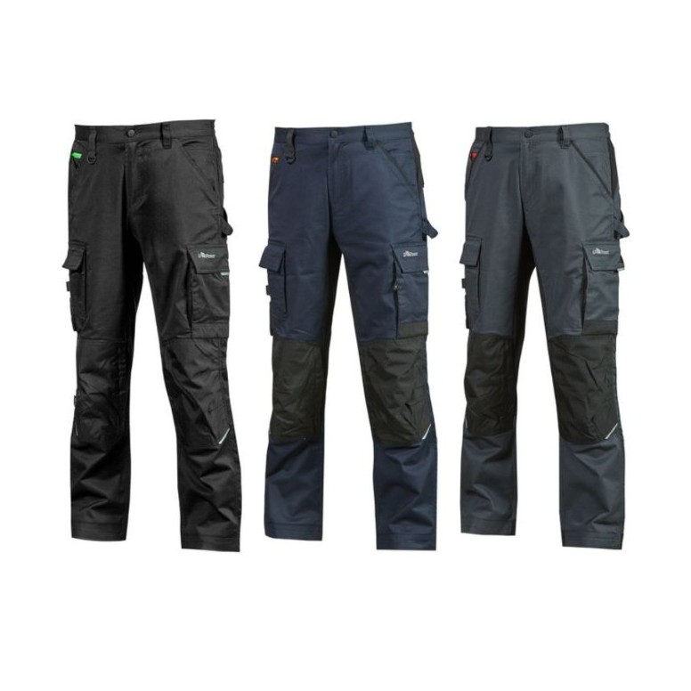 Pantalon de Travail Multipoches Stretch U-Power...
