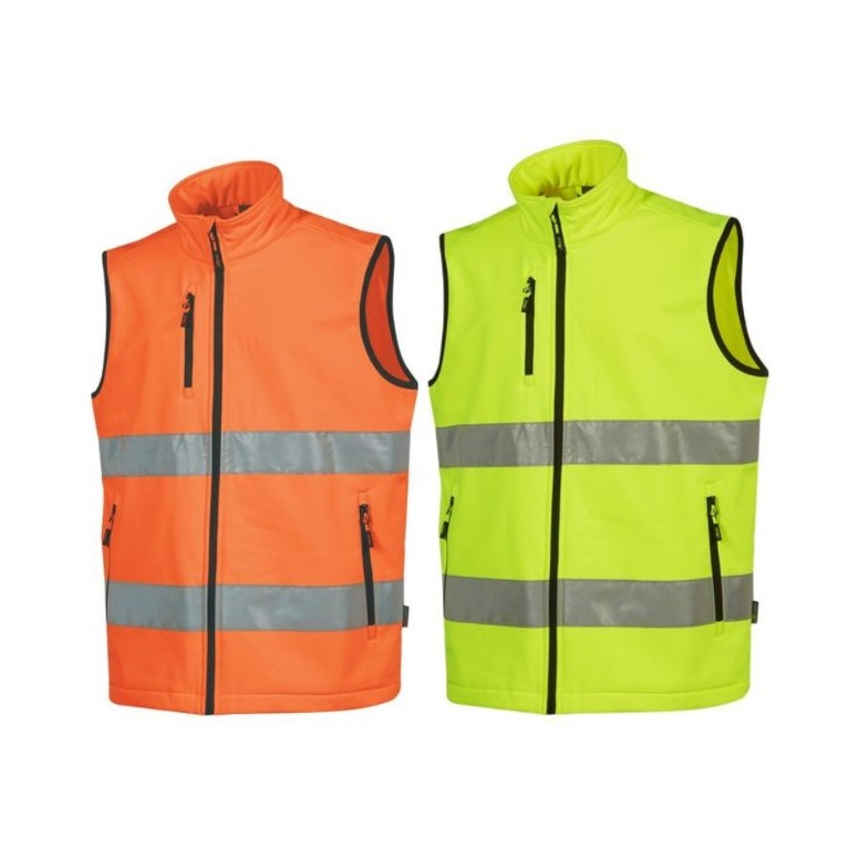 Gilet de Travail Softshell Multipoches Haute...
