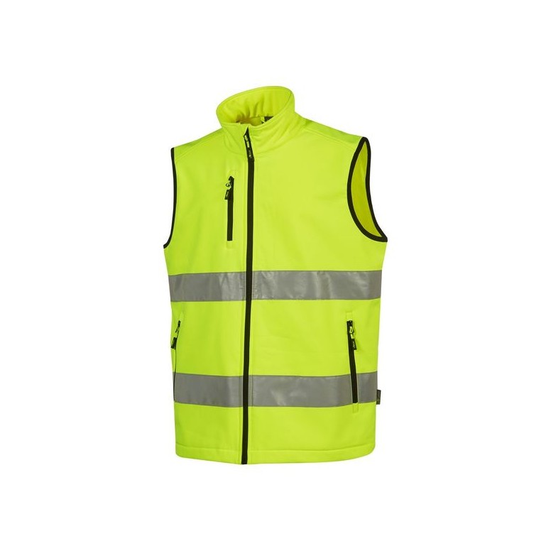 Gilet de Travail Softshell Multipoches Haute...