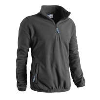 Tous dehors - Sweat en Polaire de Travail Demi-Zip Sottozero Suède 7250 Taille XL Couleur Gris fumé