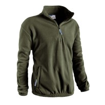 Tous dehors - Sweat en Polaire de Travail Demi-Zip Sottozero Suède 7250 Taille 4XL Couleur Bleu marine