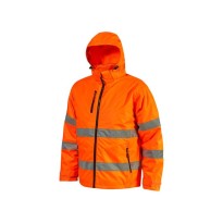 Veste de Travail Haute Visibilité Imperméable Multipoches 5 en 1 U-Power Kaia HL375
