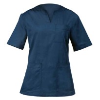 Tous dehors - Blouse Médicale de Travail Margherita Femme Giblor's 10M2062C. Taille M Couleur bleu clair