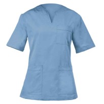 Tous dehors - Blouse Médicale de Travail Margherita Femme Giblor's 10M2062C. Taille M Couleur bleu clair