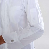Tous dehors - Veste coréenne de travail stretch Giblor's Paul 20P08G165 Couleur Blanc Taille M