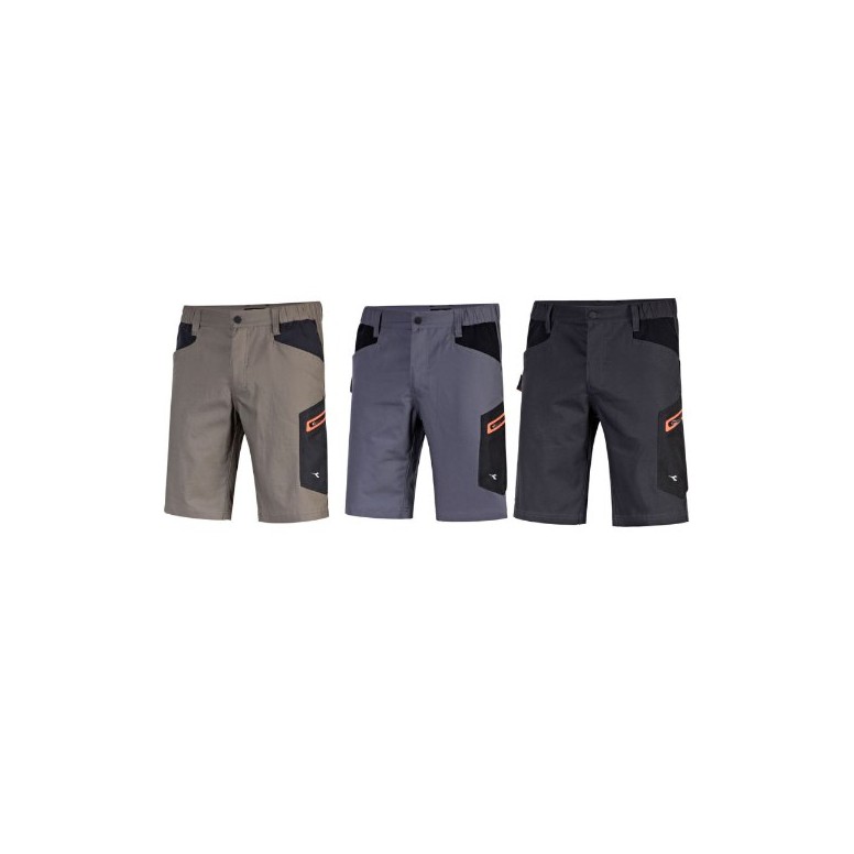 Bermuda de travail multipoches Diadora Stretch...