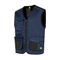 Gilet de travail stretch multipoches zip intégrale Diadora Utility Vest Mover 2.0 702.183060