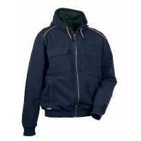 Tous Dehors - Veste en polaire avec capuche de travail Multipoches Cofra Potsdam V130-0-02 taille XL couleur marine