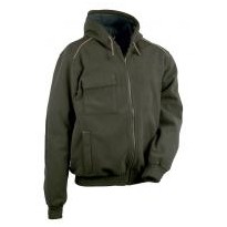 Tous Dehors - Veste en polaire avec capuche de travail Multipoches Cofra Potsdam V130-0-02 taille L couleur marine
