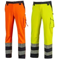 Pantalon de travail stretch multipoches haute visibilité U-Power Nova HL401