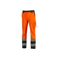 Pantalon de travail stretch multipoches haute visibilité U-Power Nova HL401
