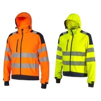 Blouson de travail haute visibilité multipoches softshell stretch U-Power Wonder HL384